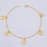 Bracelet Espiga Pendants 2.75 g / 7 in / 1.6 mm Yellow Gold 18K