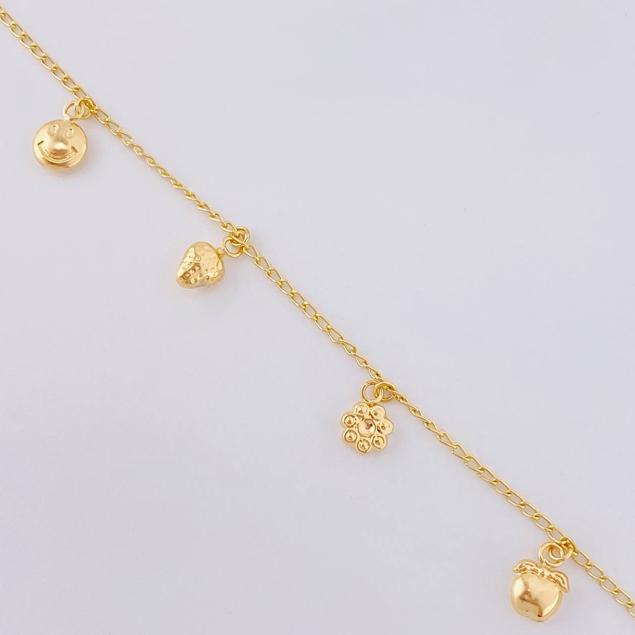 Bracelet Espiga Pendants 2.75 g / 7 in / 1.6 mm Yellow Gold 18K