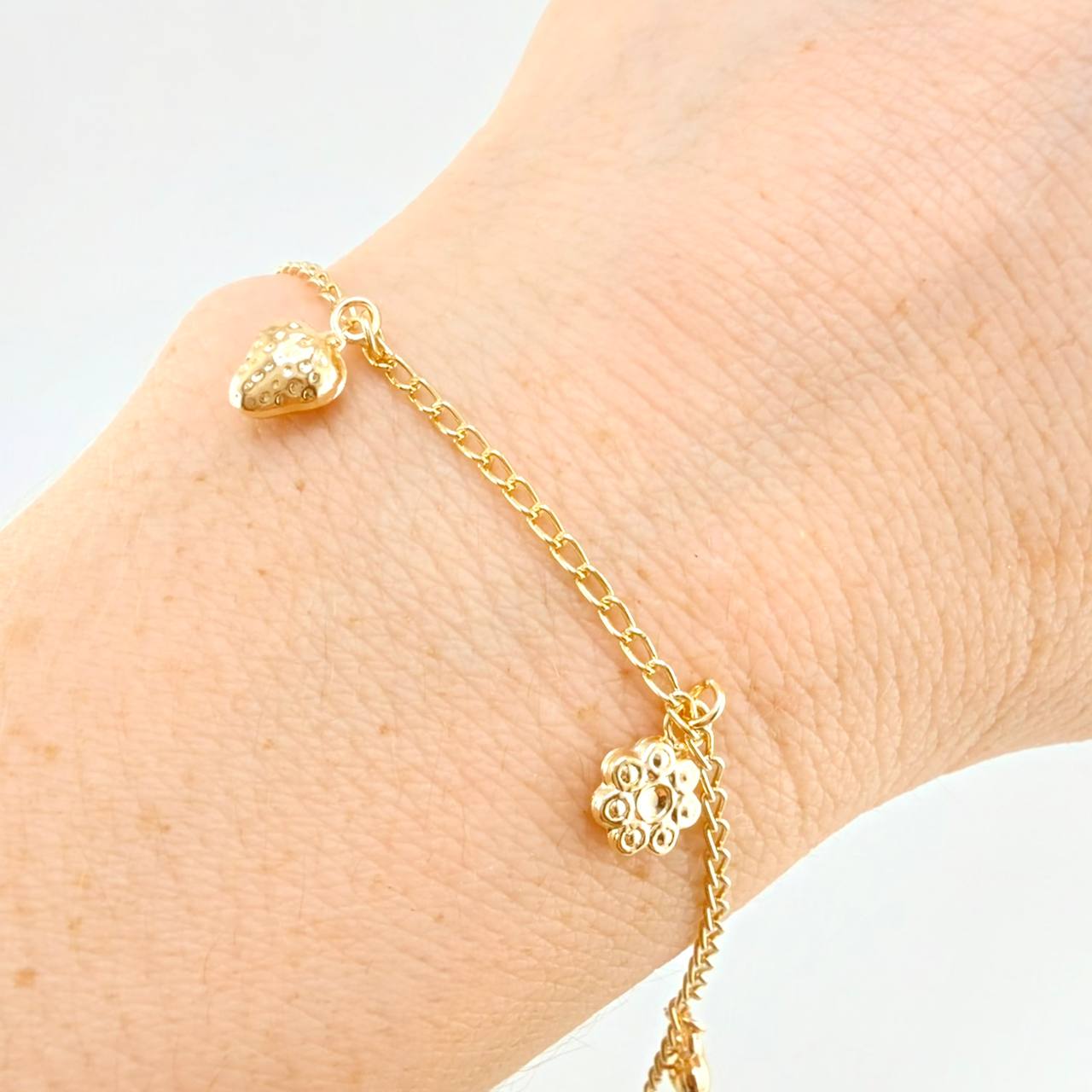 Bracelet Espiga Pendants 2.75 g / 7 in / 1.6 mm Yellow Gold 18K