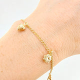 Bracelet Espiga Pendants 2.75 g / 7 in / 1.6 mm Yellow Gold 18K