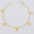 Pulso Espiga Dijes Animales 2.6 g / 7 1/2 in / 1.6 mm Oro Amarillo 18K