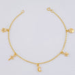 Pulso Espiga Dijes 2.35 g / 7 1/2 in / 1.6 mm Oro Amarillo 18K