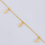 Pulso Espiga Dijes 2.35 g / 7 1/2 in / 1.6 mm Oro Amarillo 18K