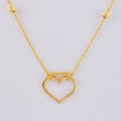 Cadena Aro Seguido Silueta Corazón 4 g / 17 in / 1.6 mm Oro Amarillo 18K