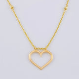 Cadena Aro Seguido Silueta Corazón 3.65 g / 17 1/4 in / 1.55 mm Oro Amarillo 18K