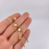 Pulso Espiga Dijes 2.6 g / 7 in / 1.6 mm Oro Amarillo 18K