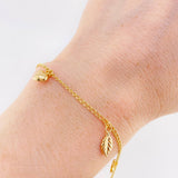 Pulso Espiga Dijes 2.6 g / 7 in / 1.6 mm Oro Amarillo 18K