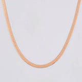 Cadena Espejo 3.5 g / 17 3/4 in / 2 mm Oro Rosa 18K (oferta)