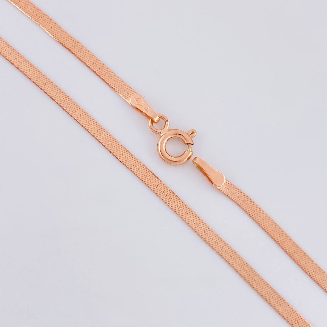Cadena Espejo 3.45 g / 17 3/4 in / 2 mm Oro Rosa 18K