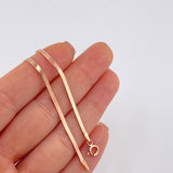 Cadena Espejo 3.45 g / 17 3/4 in / 2 mm Oro Rosa 18K
