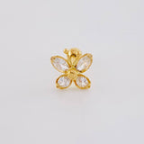 Piercing Mariposa 0.4 g / 1/2 in Oro Amarillo 18K