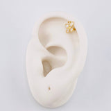 Piercing Mariposa 0.4 g / 1/2 in Oro Amarillo 18K