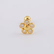 Flower Piercing 0.35 g / 1/2 in 18K Yellow Gold