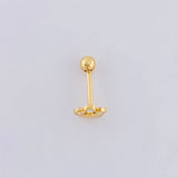 Flower Piercing 0.35 g / 1/2 in 18K Yellow Gold