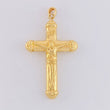 Dije Cruz Cristo 3.1 g / 2 1/4 in Oro Amarillo 18K
