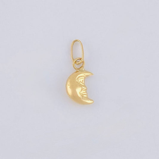 Dije Media Luna 0.2 g / 1/2 in Oro Amarillo 18K