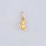 Pendant Half Moon 0.2 g / 1/2 in Yellow Gold 18K
