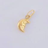 Pendant Half Moon 0.2 g / 1/2 in Yellow Gold 18K