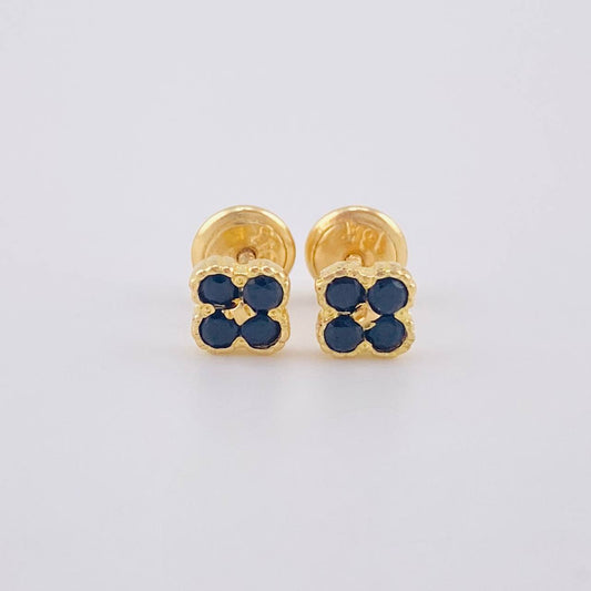 Clover Stud Earrings 1 g / in / 5.1 mm Yellow Gold 18K