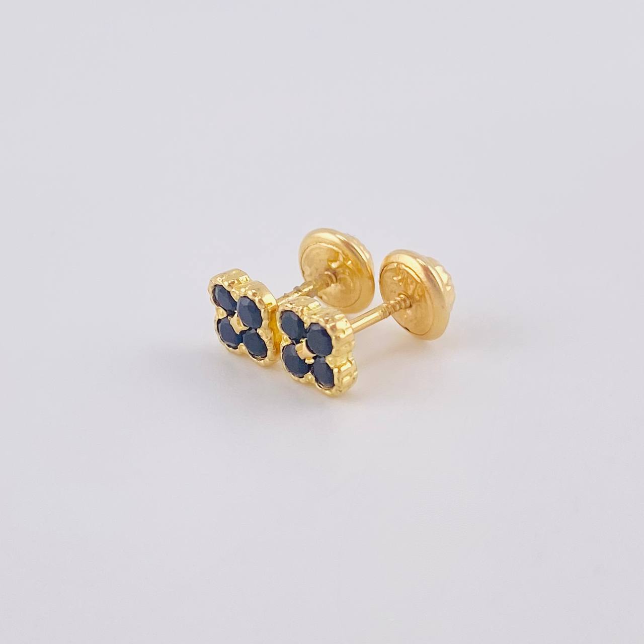 Topos Trebol 1 g / in / 5.1 mm Oro Amarillo 18K