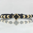 Black Bracelet Clover 1.3gr / Nac.Esp. 18K Gold *