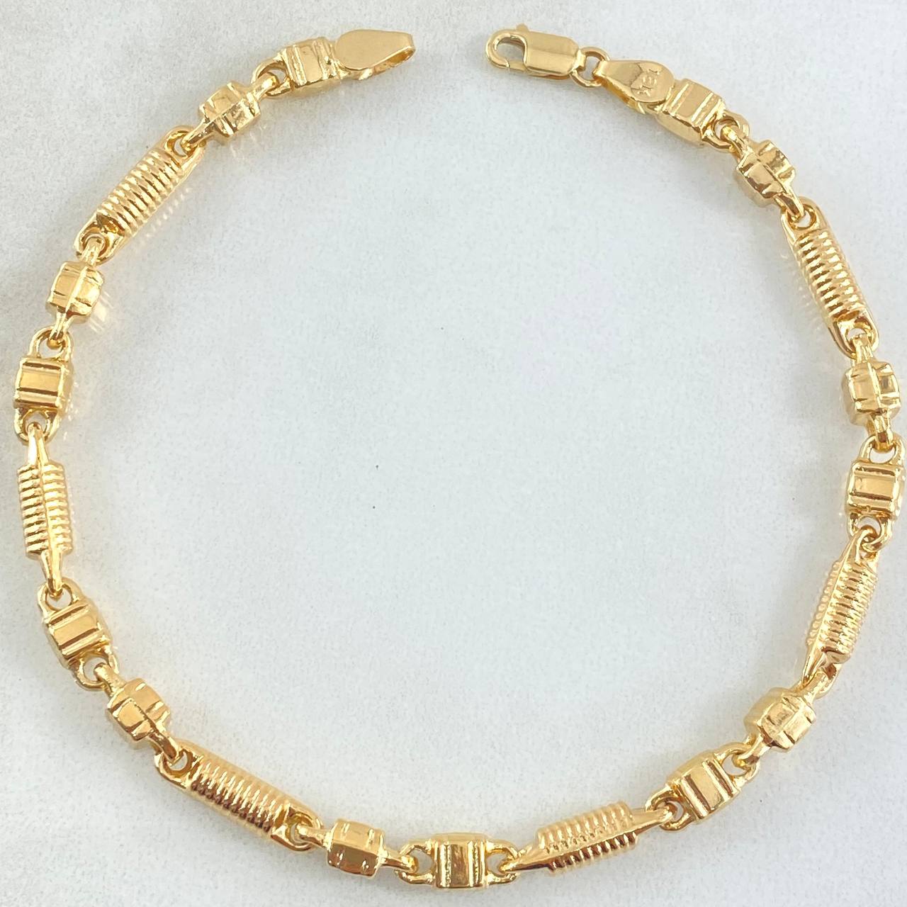 Pulso Rustico 6.25gr / 20cm / Oro 18K
