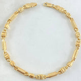 Pulso Rustico 6.25gr / 20cm / Oro 18K