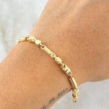Pulso Rustico 6.25gr / 20cm / Oro 18K