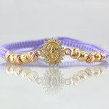 Lilac Virgin Milagrosa Bracelet 1.55gr / 18K Gold