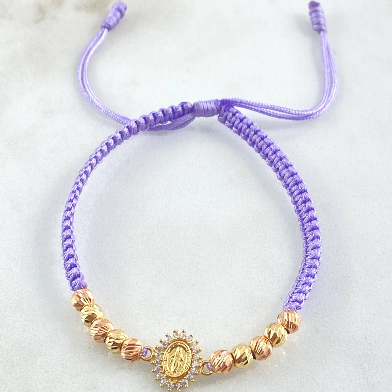 Lilac Virgin Milagrosa Bracelet 1.55gr / 18K Gold