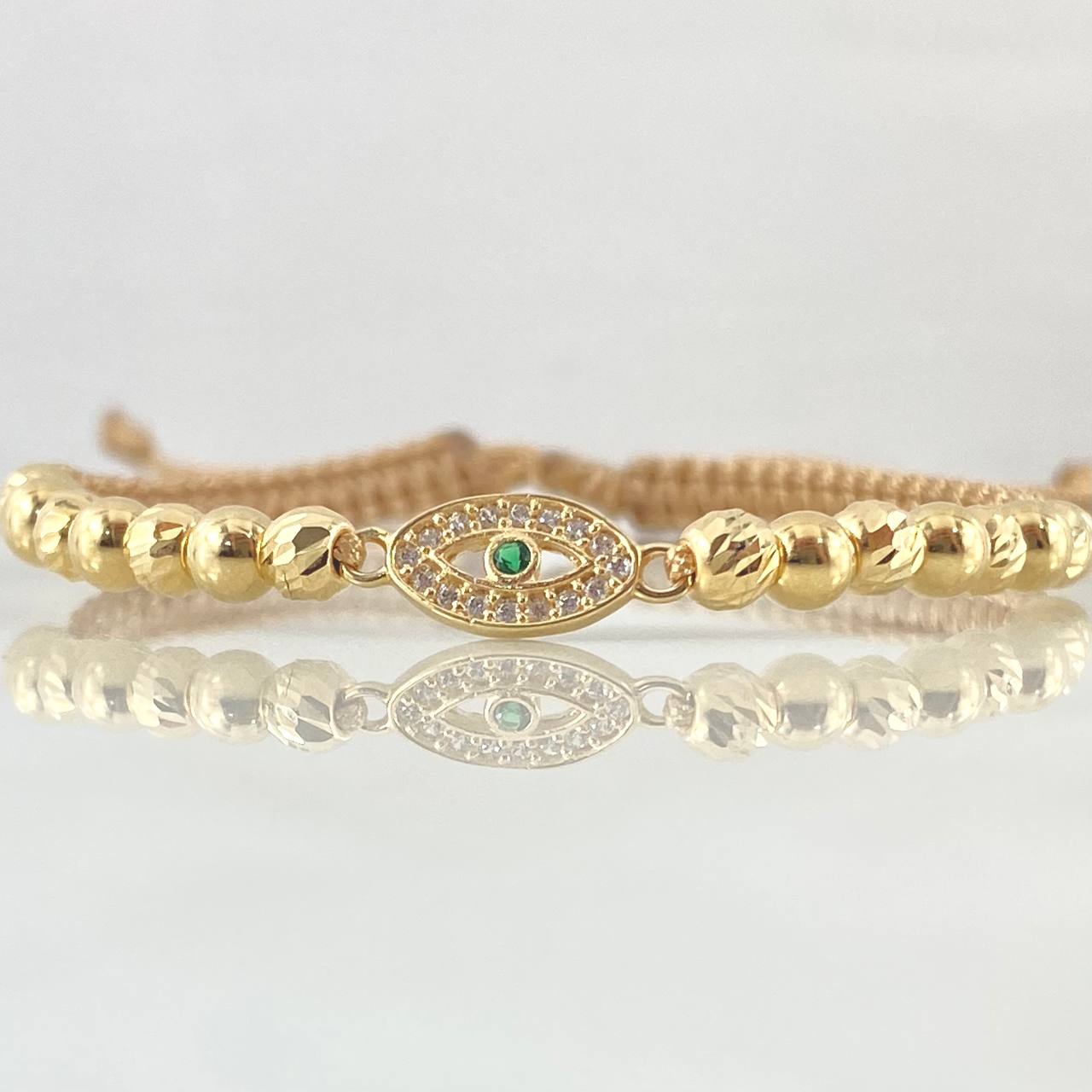 Brown Turkish Eye Bracelet 2.2gr / 18K Gold
