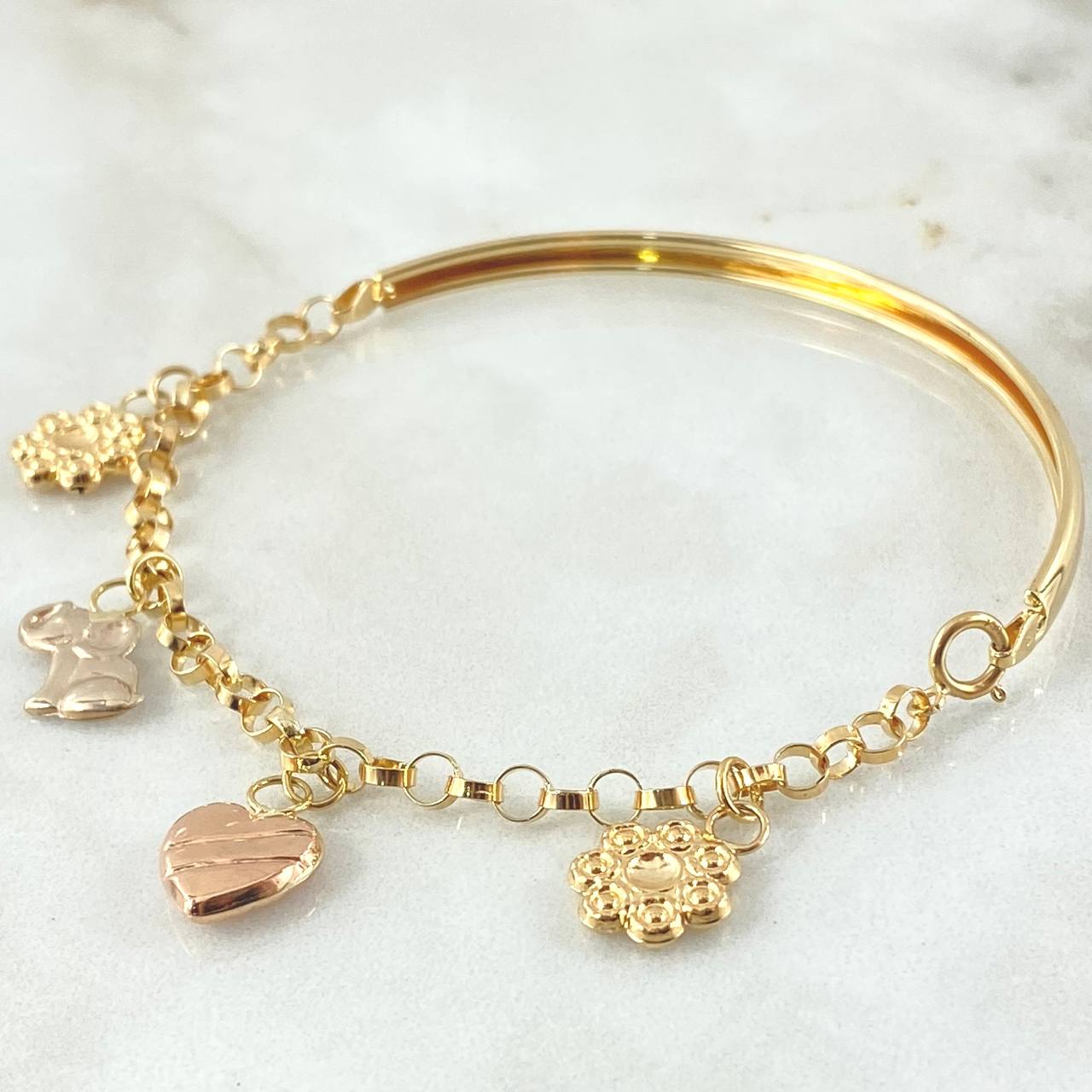 Pulso Charms  5.6gr / 19cm / Oro 18K *