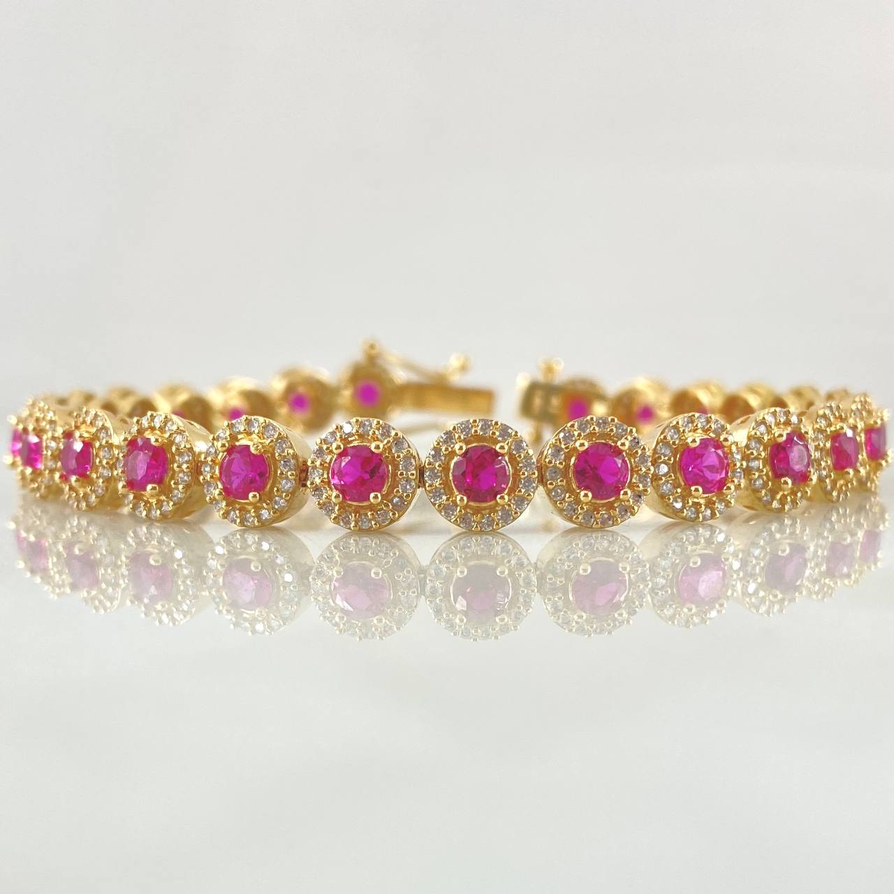 Pulso Halo Tupido 20.4gr / 20cm / Oro 18K ©