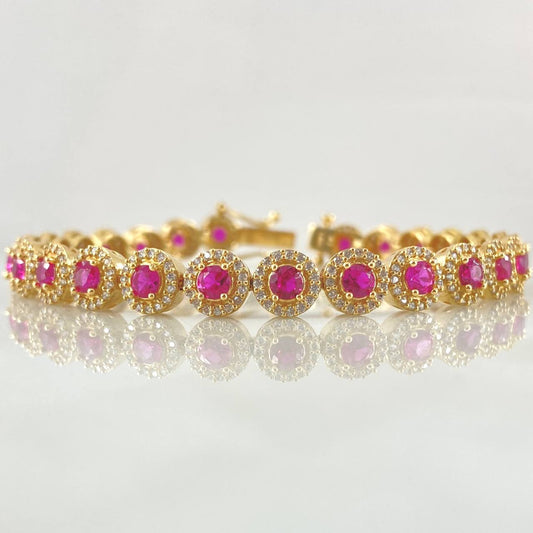 Pulso Halo Tupido 20.4gr / 20cm / Oro 18K ©