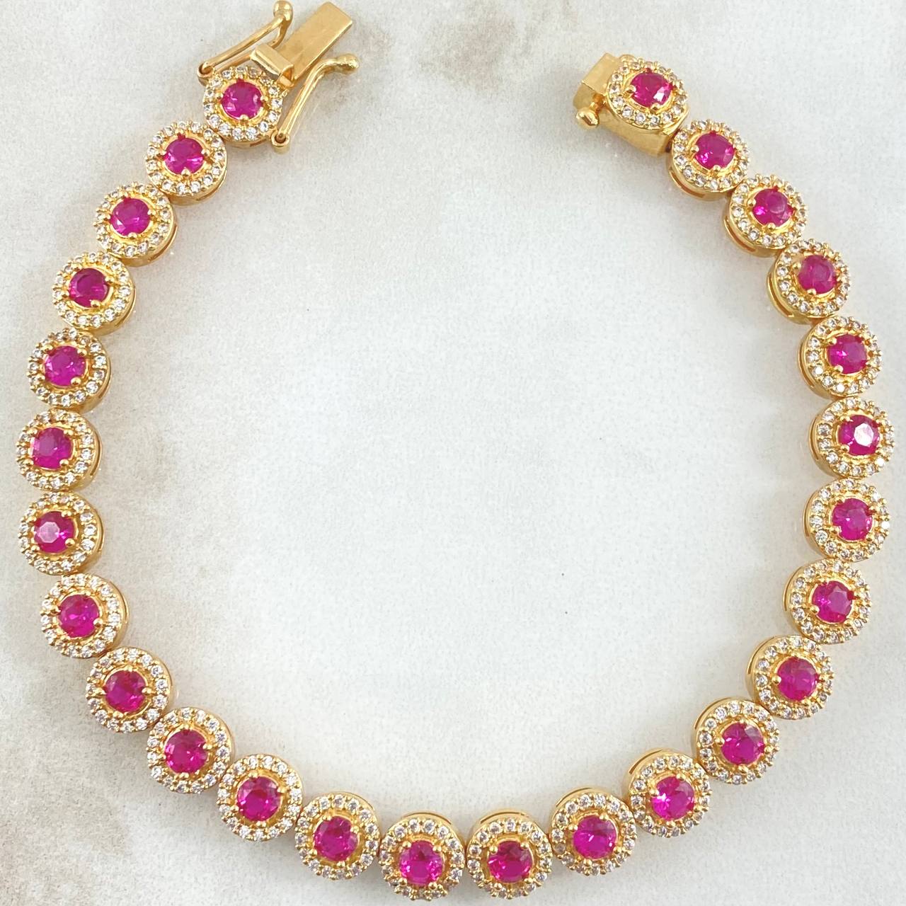 Pulso Halo Tupido 20.4gr / 20cm / Oro 18K ©