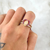 Virgin Miraculous Heart Ring 3.25gr / Size 7 1/4 / 18K Gold ©