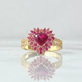 Dense Heart Ring 3.8gr / Size 6 1/4 / 18K Gold ©