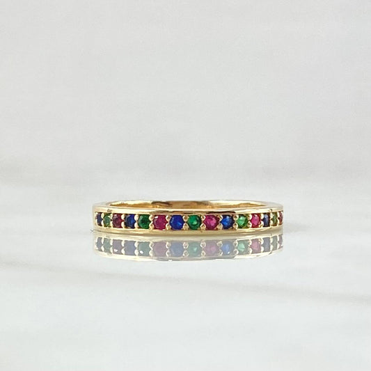 Thick Half-Eternity Ring 2.55gr / Size 7 / 18K Gold ©