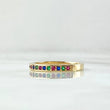 Anillo Medio Carril Grueso 2.5gr / T6 / Oro 18K *