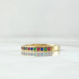 Anillo Medio Carril Grueso 2.5gr / T6 / Oro 18K *
