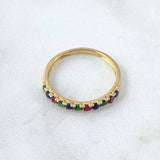 Half Cuban Ring 1.5gr / Size 6 3/4 / 18K Gold *