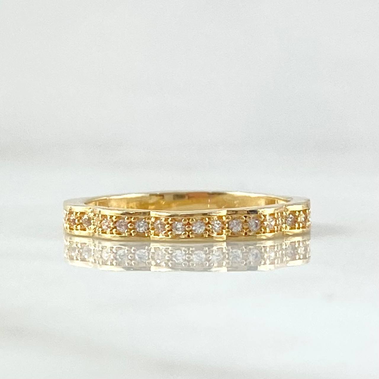 Anillo Carril Olas 2gr / T6 1/4 / Oro 18K ©