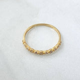 Anillo Carril De Flores 1.25gr / T6 3/4 / Oro 18K *