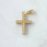 Dije Cruz Tupida 1.3gr / 2.4cm / Oro 18K ©