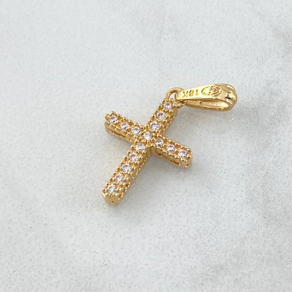 Dije Cruz Tupida 1.3gr / 2.4cm / Oro 18K ©