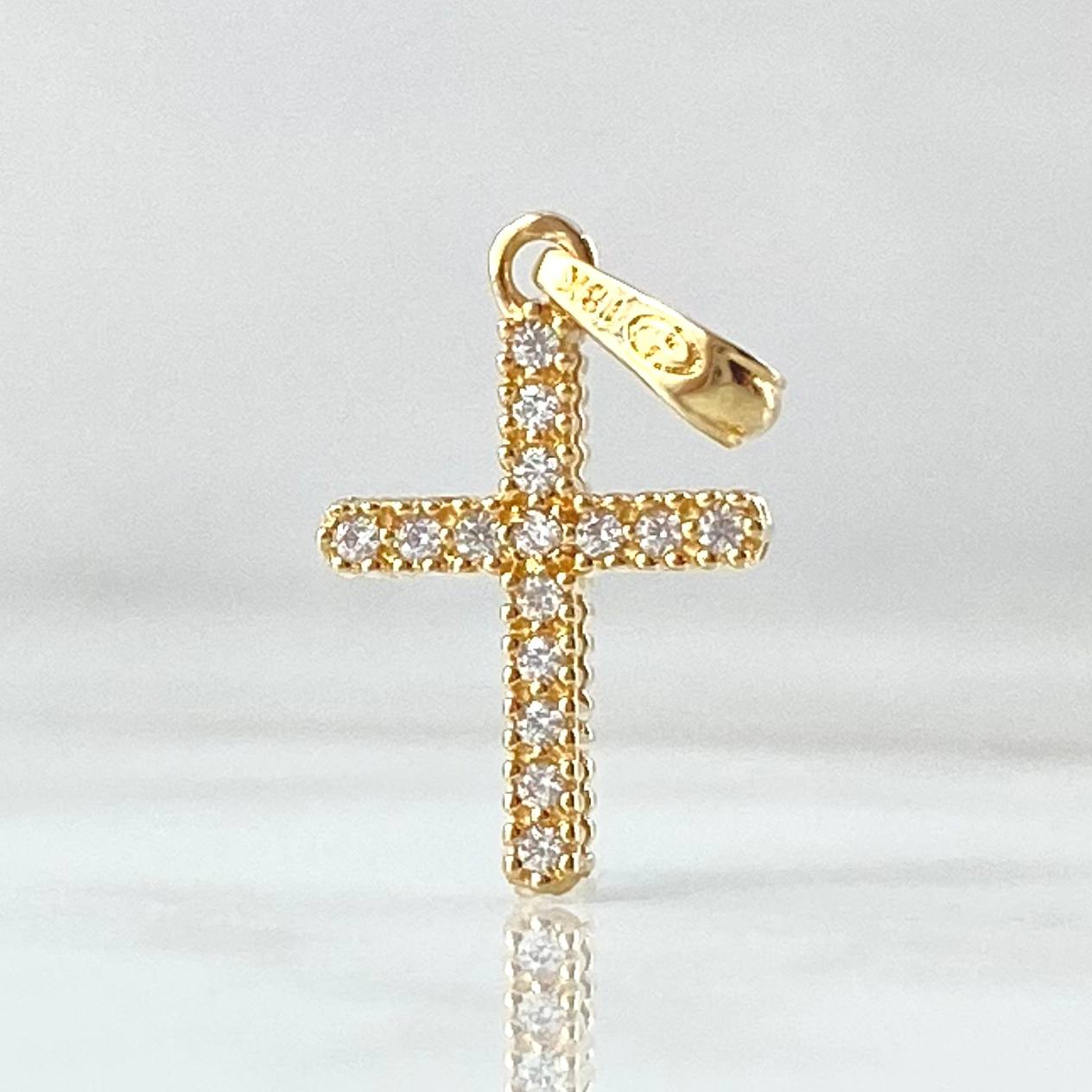 Dije Cruz Tupida 1.3gr / 2.4cm / Oro 18K ©