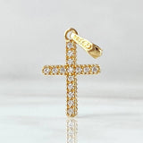 Dije Cruz Tupida 1.3gr / 2.4cm / Oro 18K ©