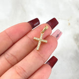 Dije Cruz Tupida 1.3gr / 2.4cm / Oro 18K ©