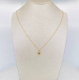Set Cadena Veneciana + Dije Cruz Esmeralda 06Pts / 1.2 g / 19 3/4 in Oro Amarillo 18K