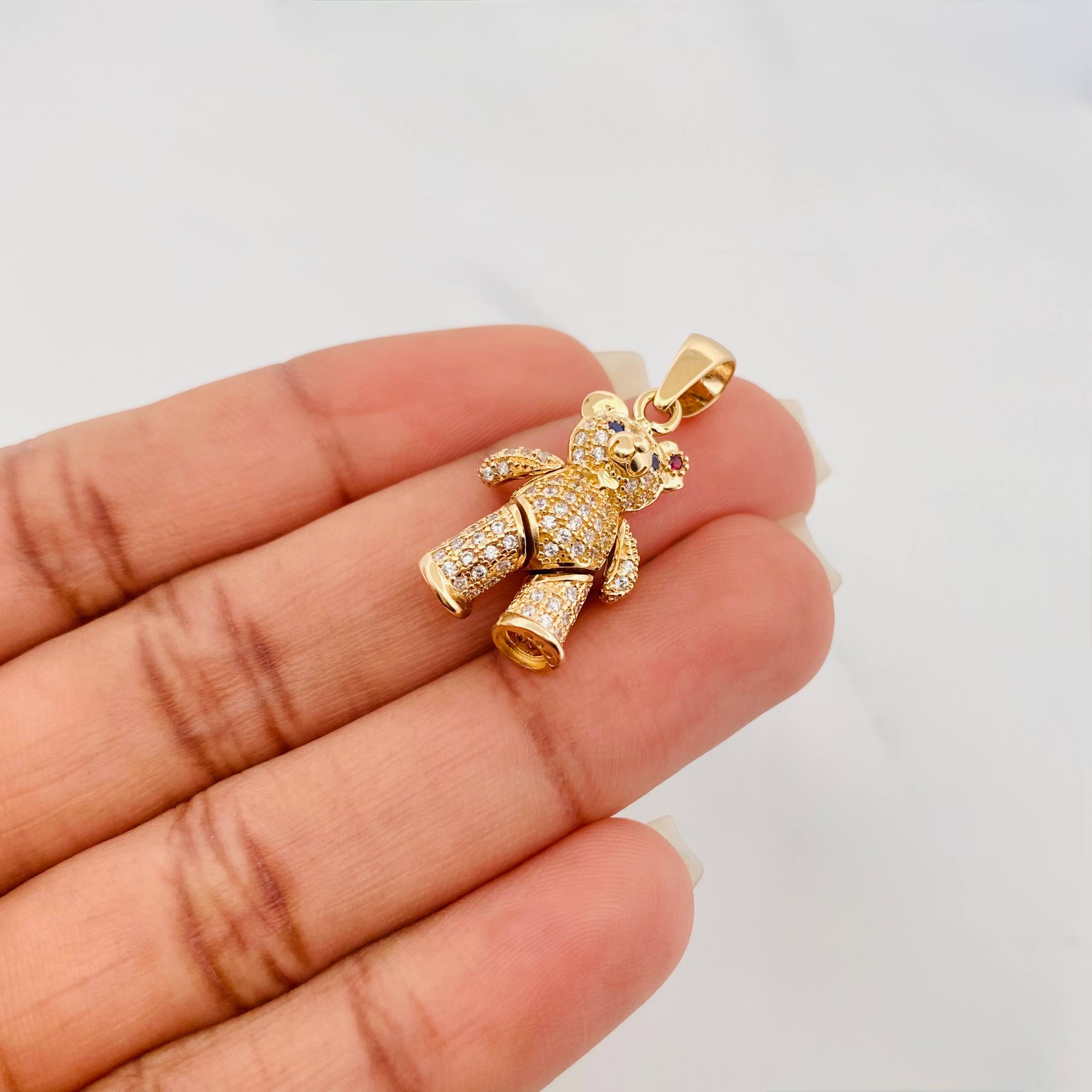 Dije Oso Articulado 4.65 g / 1 1/4 in Oro Amarillo 18K